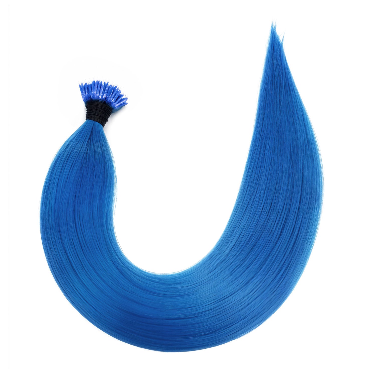 Blue Hair Extensions Human Hair Real Natural Hair