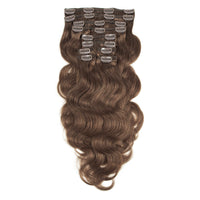 Body Wave Natural Human Hair Extensions Clip In