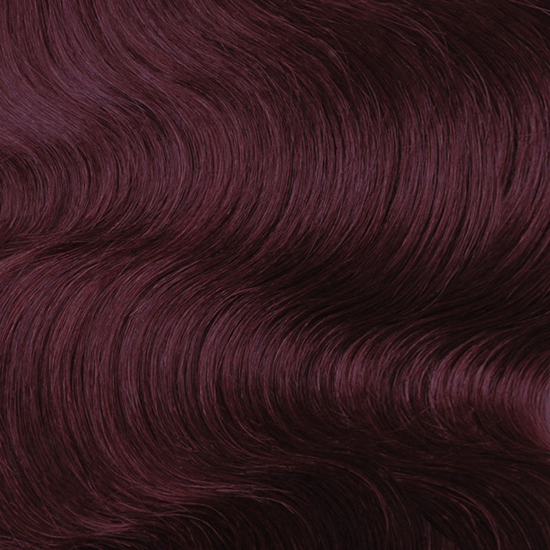 Weft Hair Extensions #99J Burgundy 17” 60 Grams