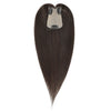 Brown hair extension with clip on a white background