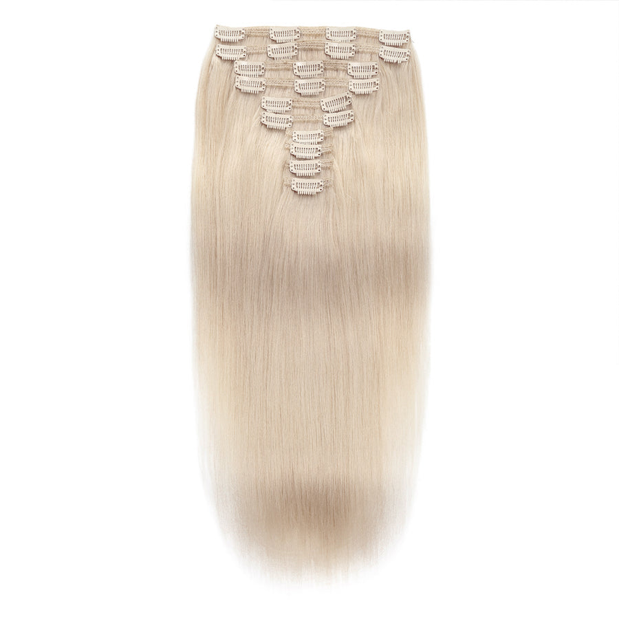 Clip In Hair Extensions 24" #18a Light Ash Blonde