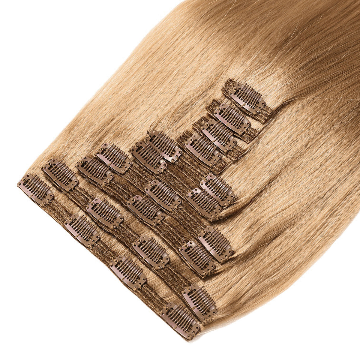Clip In Hair Extensions #27 Bronzed Blonde Mix 21" 130 Grams SALE