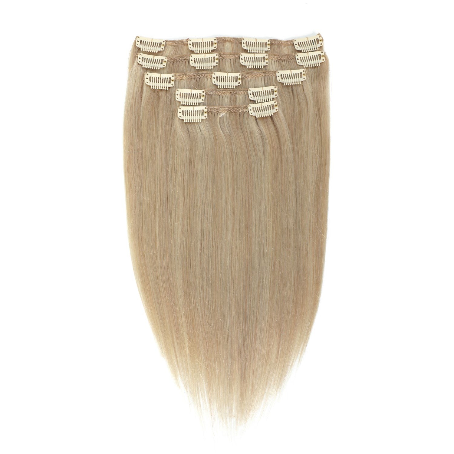 Clip In Hair Extensions #18a/1001 Ash and Pearl Blonde Mix 13"