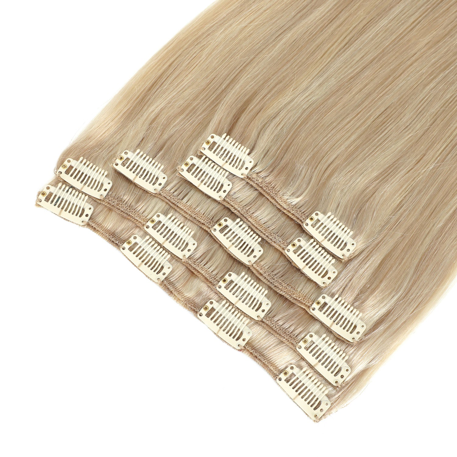 Clip In Hair Extensions #18a/1001 Ash and Pearl Blonde Mix 13"