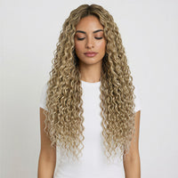 Curly Tape Human Hair Extensions 3B  #18a Ash Blonde 20"