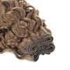 Weft Curly Hair Extensions 21"- #8 Cinnamon Brown