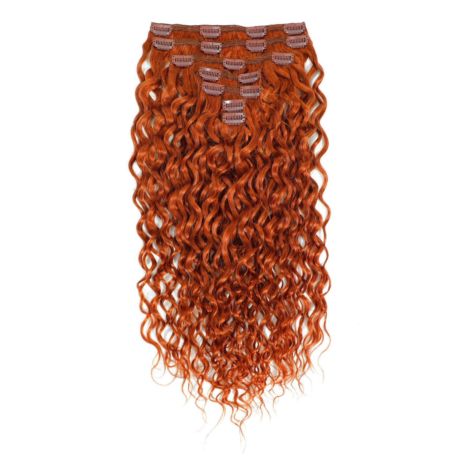 Curly Clip In Hair Extensions 3b #350 Copper