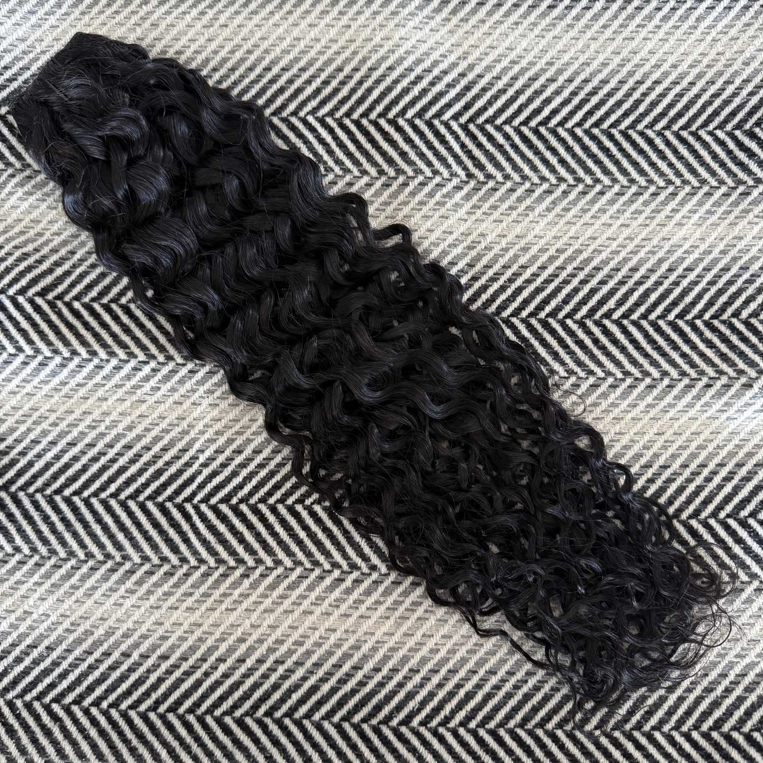 Jet Black Curly Hair Extensions