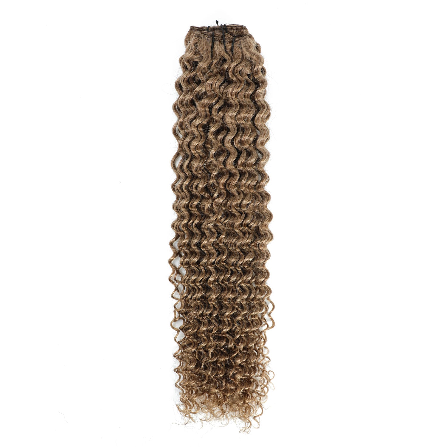 Weft Curly Hair Extensions 3C 25 16 Natural Blonde PA Hair Extensions