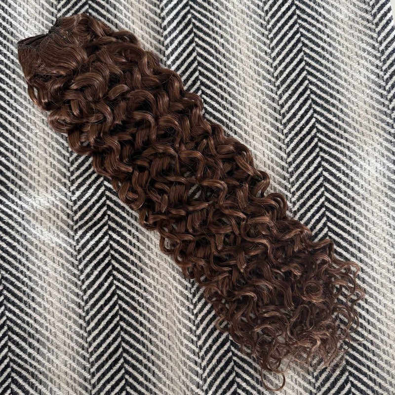 Curly Hair Extensions Chestnut