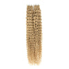 Curly Kinky Tape Hair Extensions 3C #22 Sandy Blonde