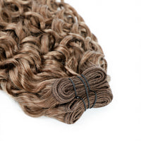 Weft Curly Hair Extensions 3B #12 Dirty Blonde
