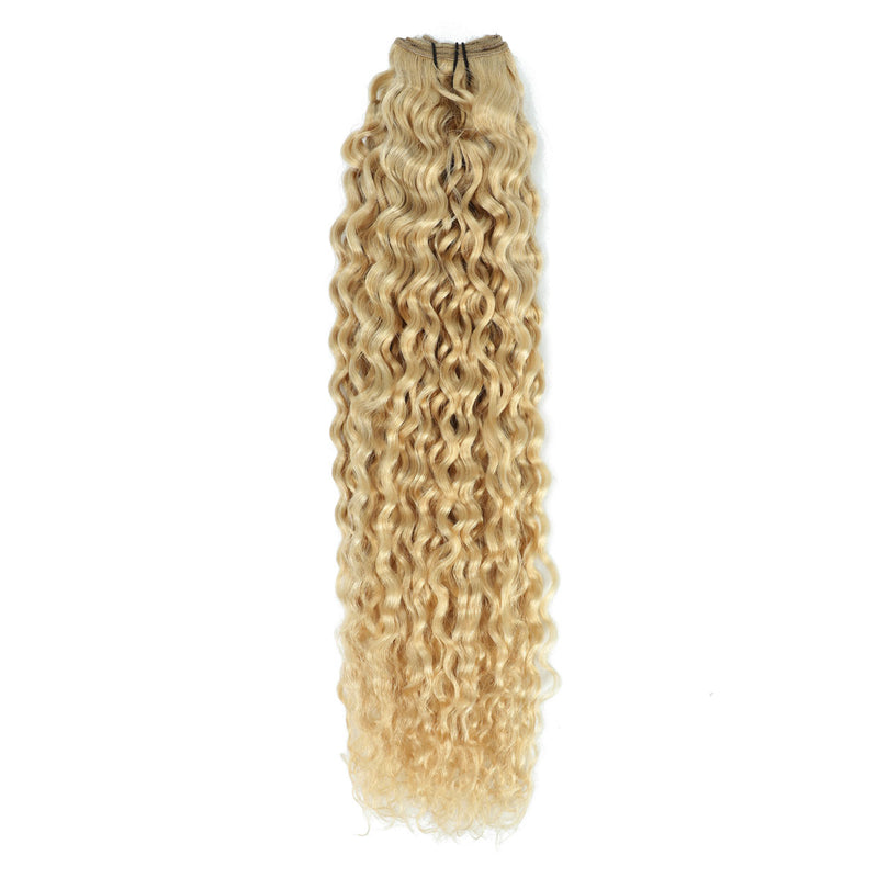 Weft Curly Hair Extensions  #22 Sandy Blonde