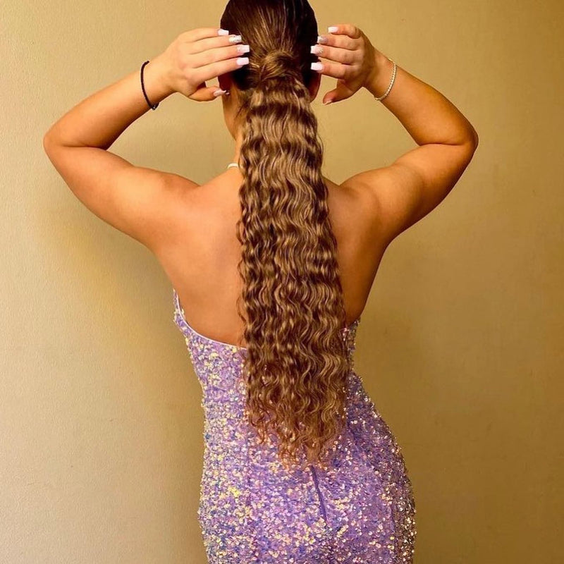 Curly Ponytail Human Hair Extensions