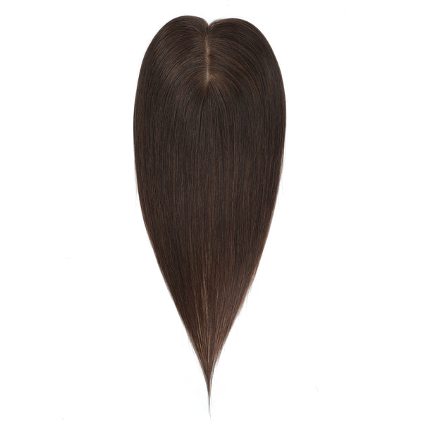 Human Hair Topper #2 Dark Brown