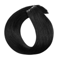 Genius Weft Human Hair Extensions Jet Black