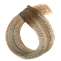 Double Drawn Genius Weft Hair Extensions #6a/6/22 Light Medium, Cool Brown & Sandy Blonde Balayage Virgin