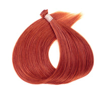 Copper weft hair extensions