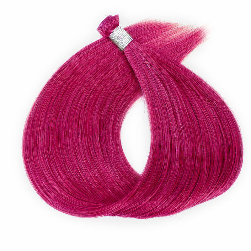 Genius Weft Human Hair Extensions in Burgundy