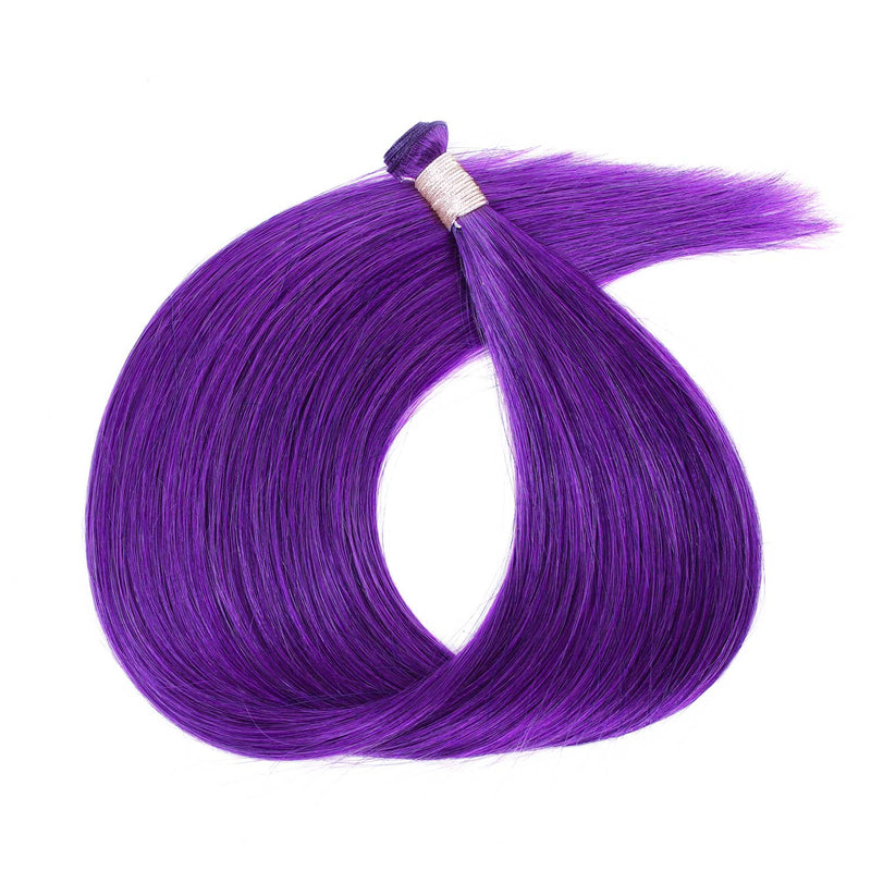 Purple Weft Hair Extensions Human Hair