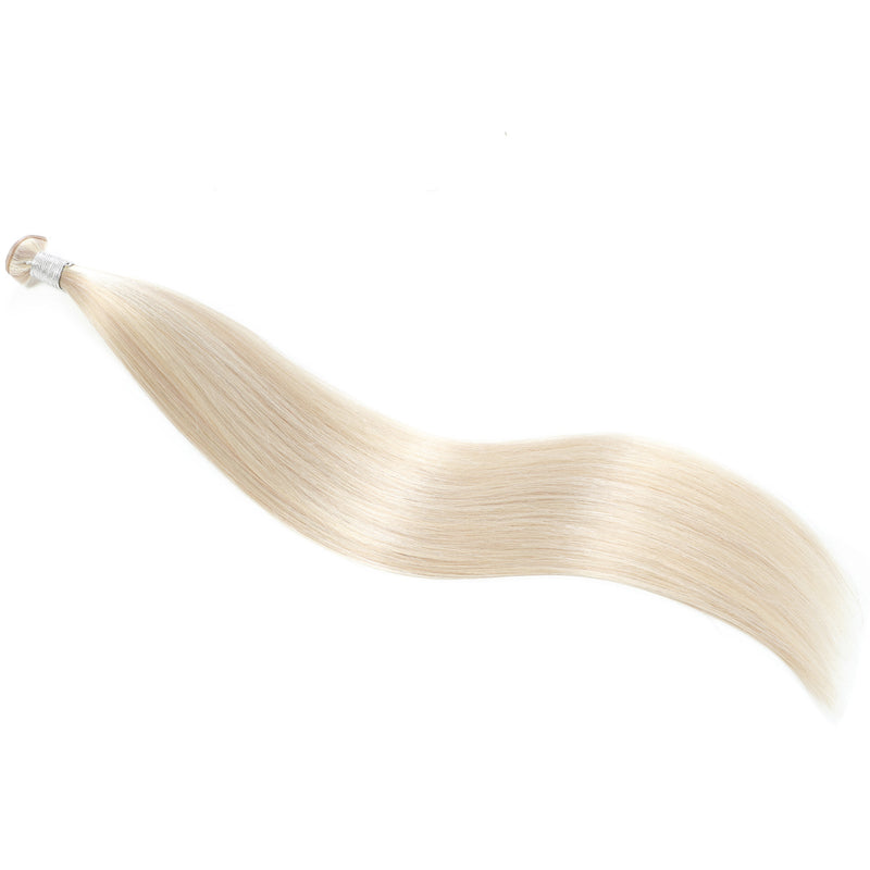 Genius Weft Hair Extensions #51/60 Champagne & Platinum Blonde Mix
