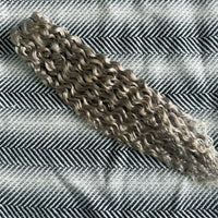 Weft Curly Hair Extensions 3B Grey