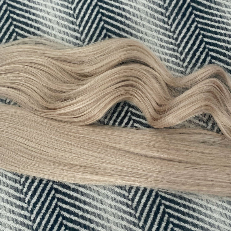 Clip In Hair Extensions 24" #18a Light Ash Blonde