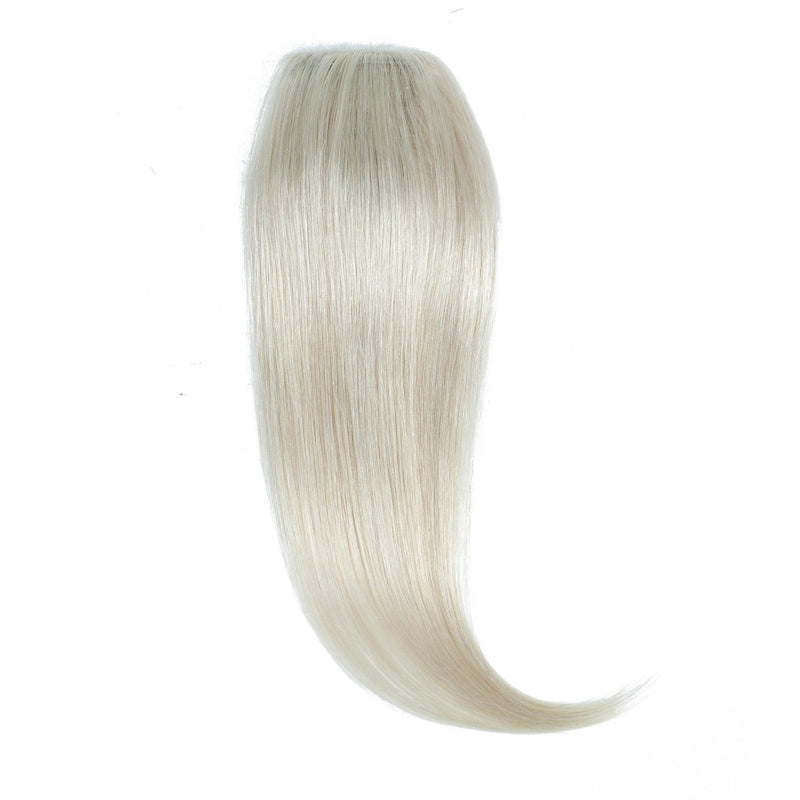 Clip In Topper Silver White Blonde