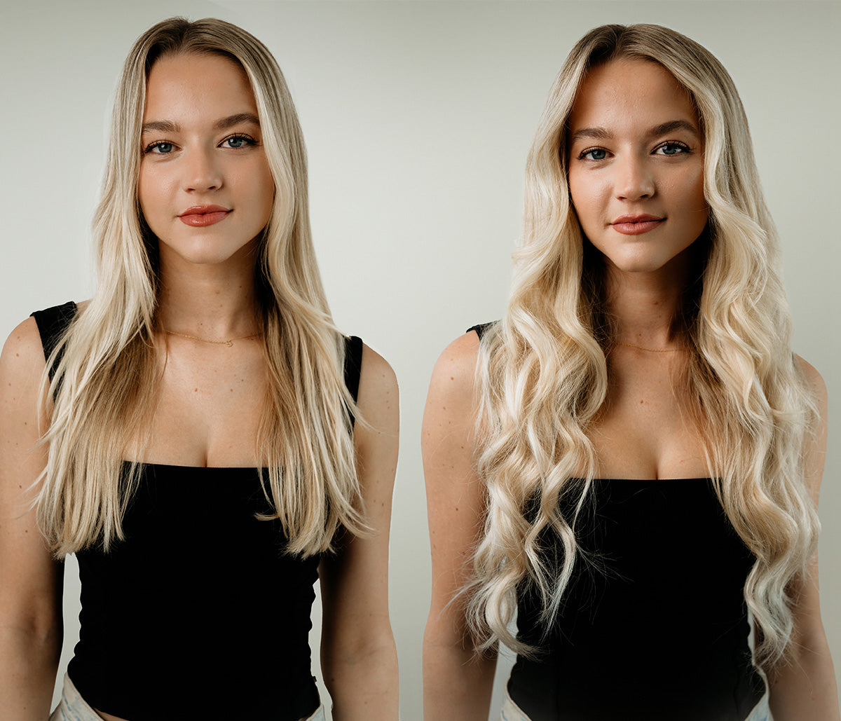 Hair Extensions Before and After
