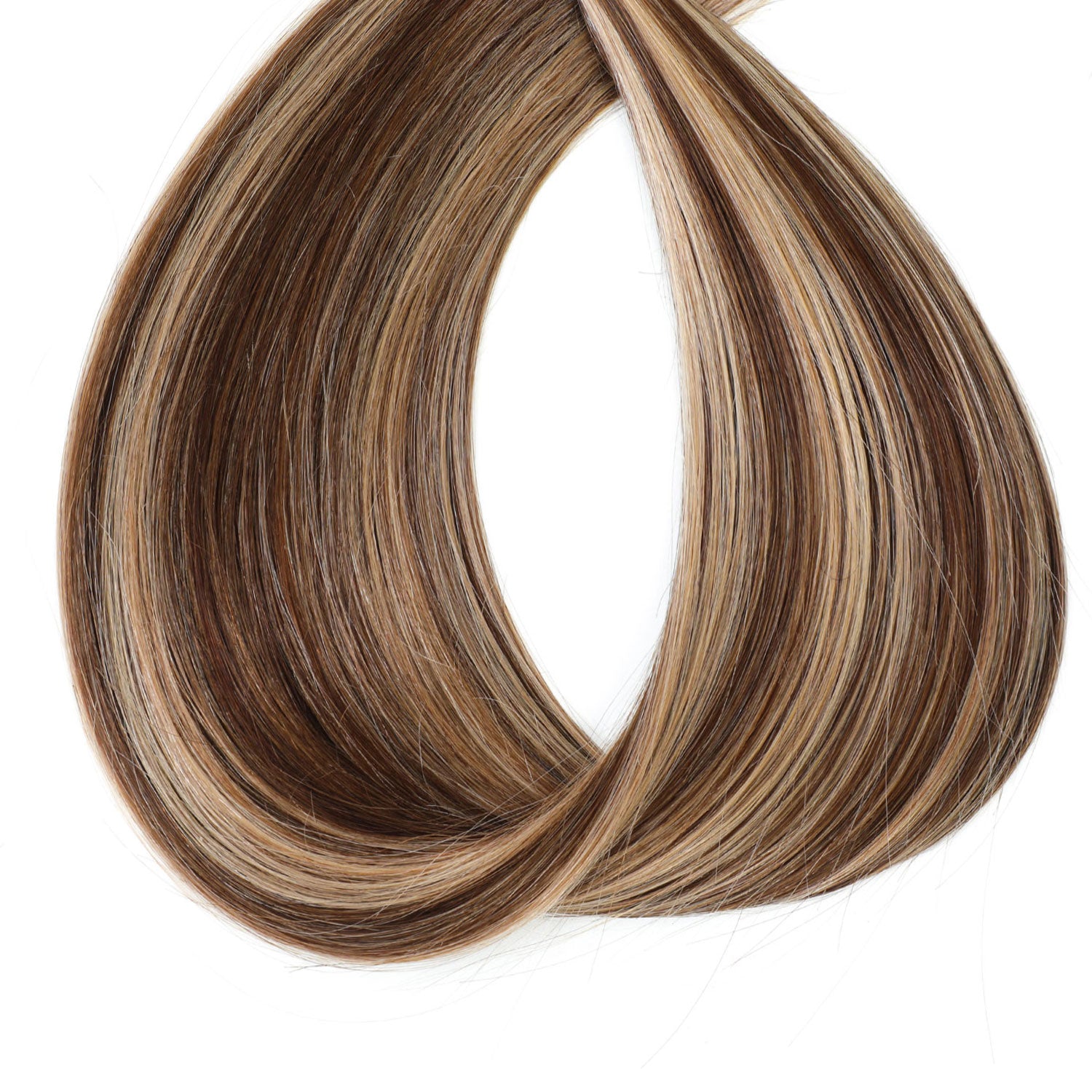 Weft Hair Extensions #4/27 Chestnut & Bronzed Blonde Mix