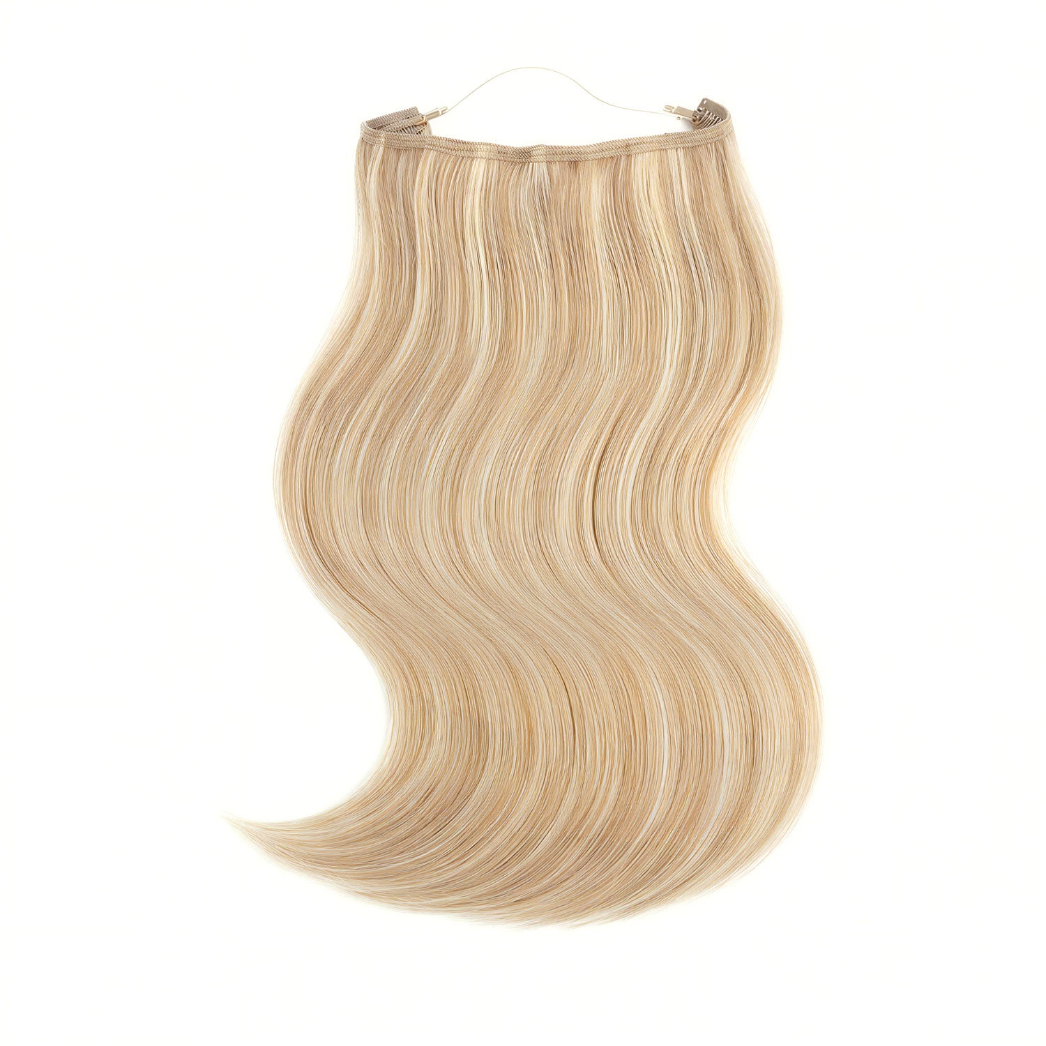 Halo Hair Extensions #51/60 Champagne and Platinum Blonde Mix