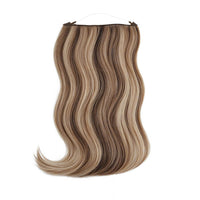 Halo Hair Extensions #4/27 Chestnut Brown Bronzed Blonde Mix