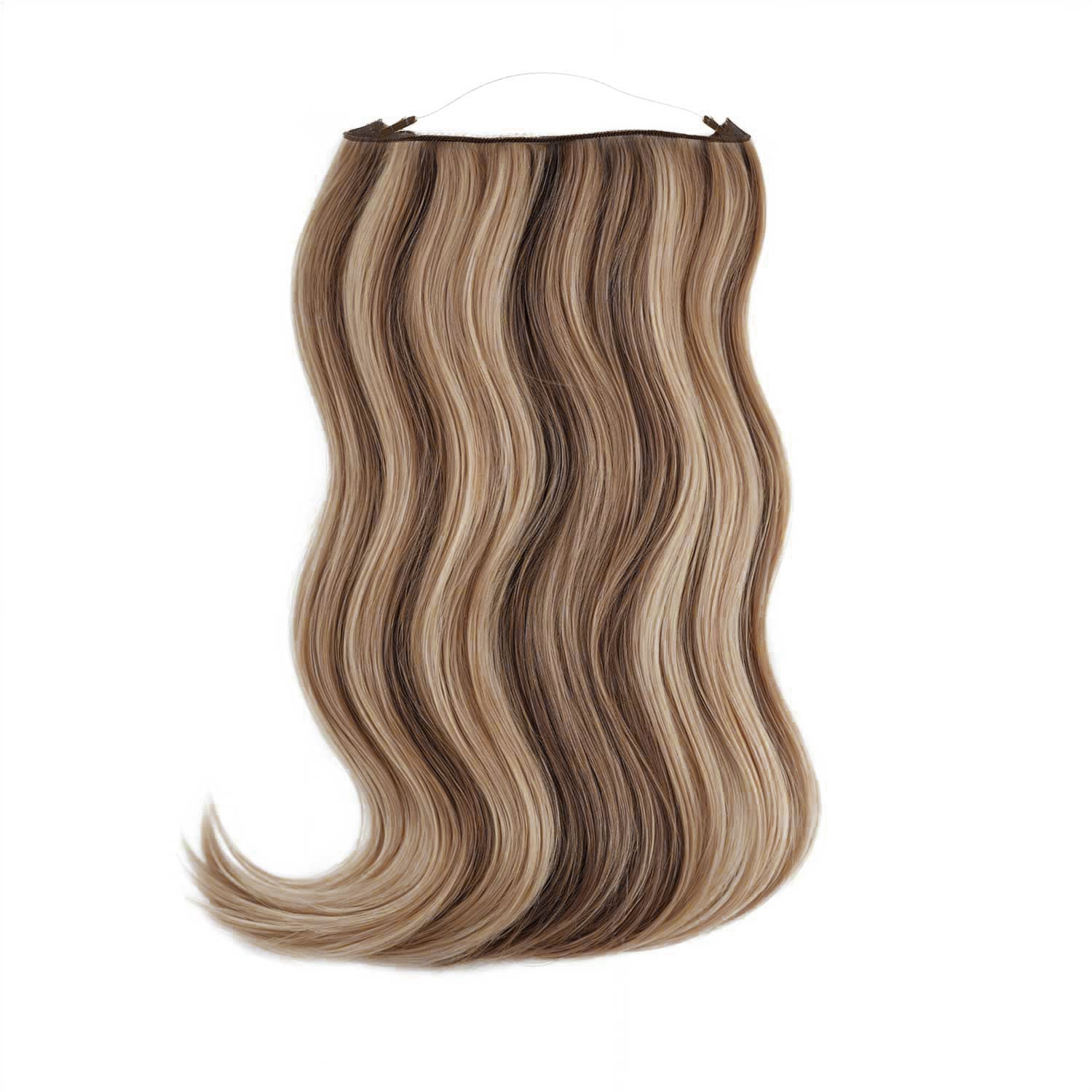 Halo Hair Extensions #4/27 Chestnut Brown Bronzed Blonde Mix