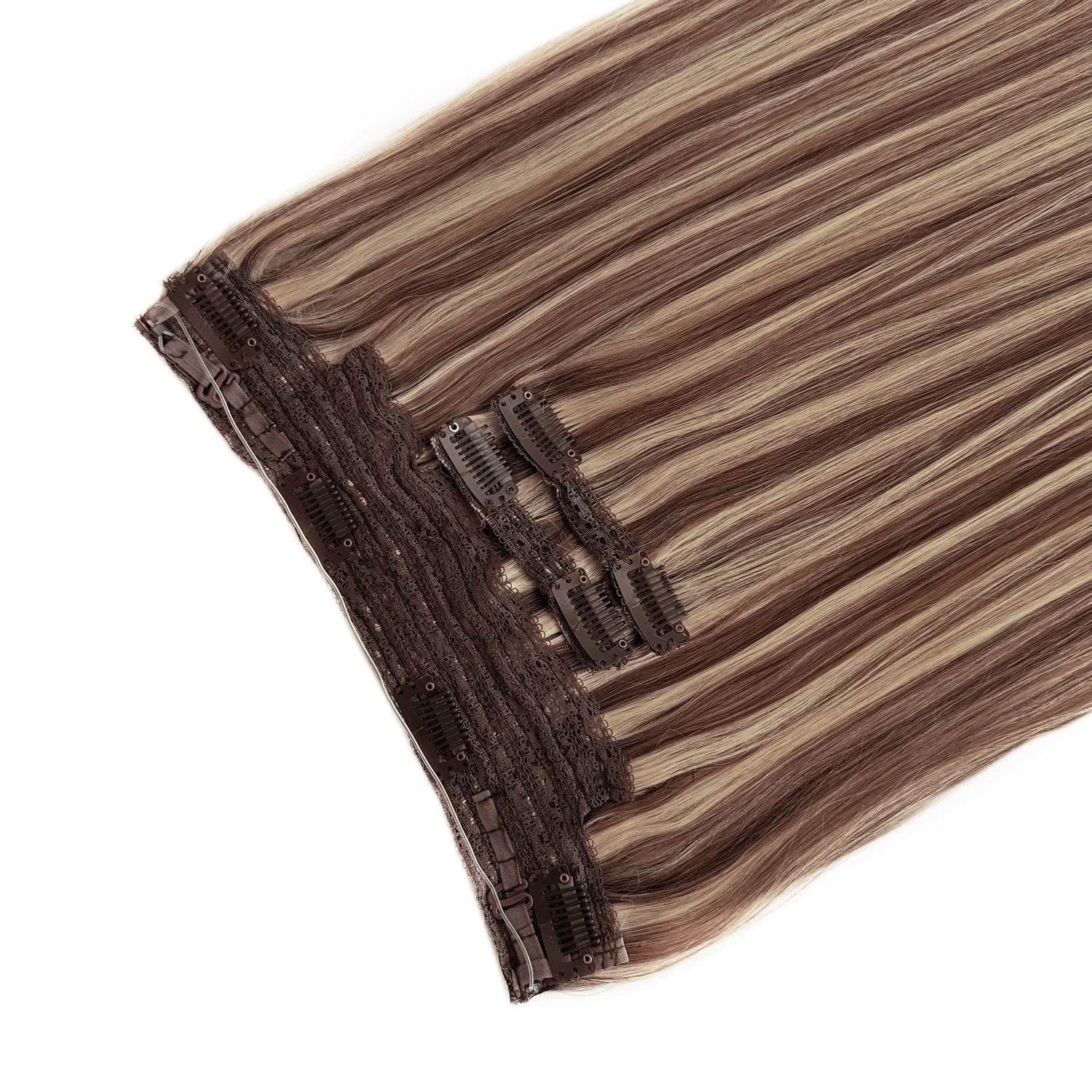 Halo Hair Extensions #4/27 Chestnut Brown Bronzed Blonde Mix