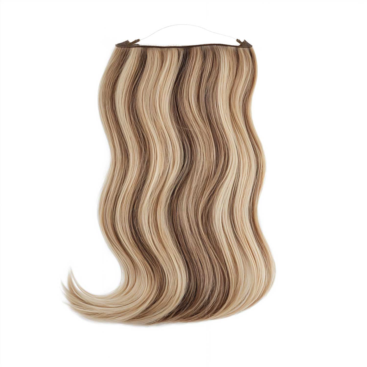 Halo Hair Extensions 6 60 Medium Brown Platinum Blonde Mix