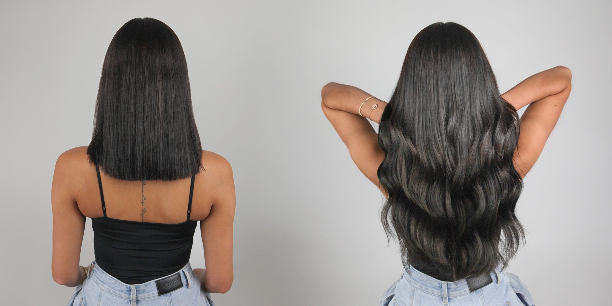 Tape Hair Extensions Before and After