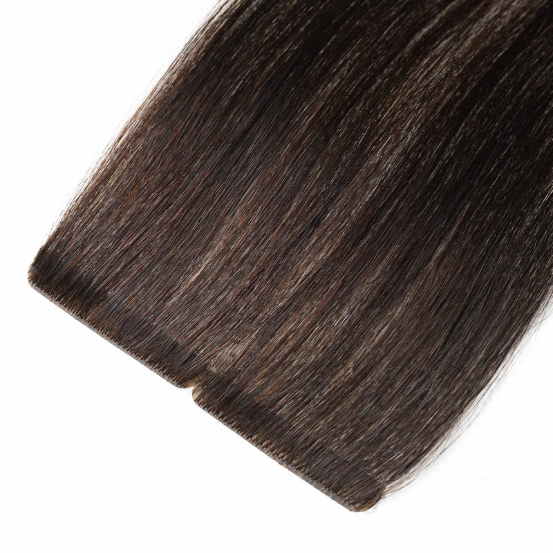 Invisible Tape Hair Extensions #2c Dark Chocolate Brown Skin Weft