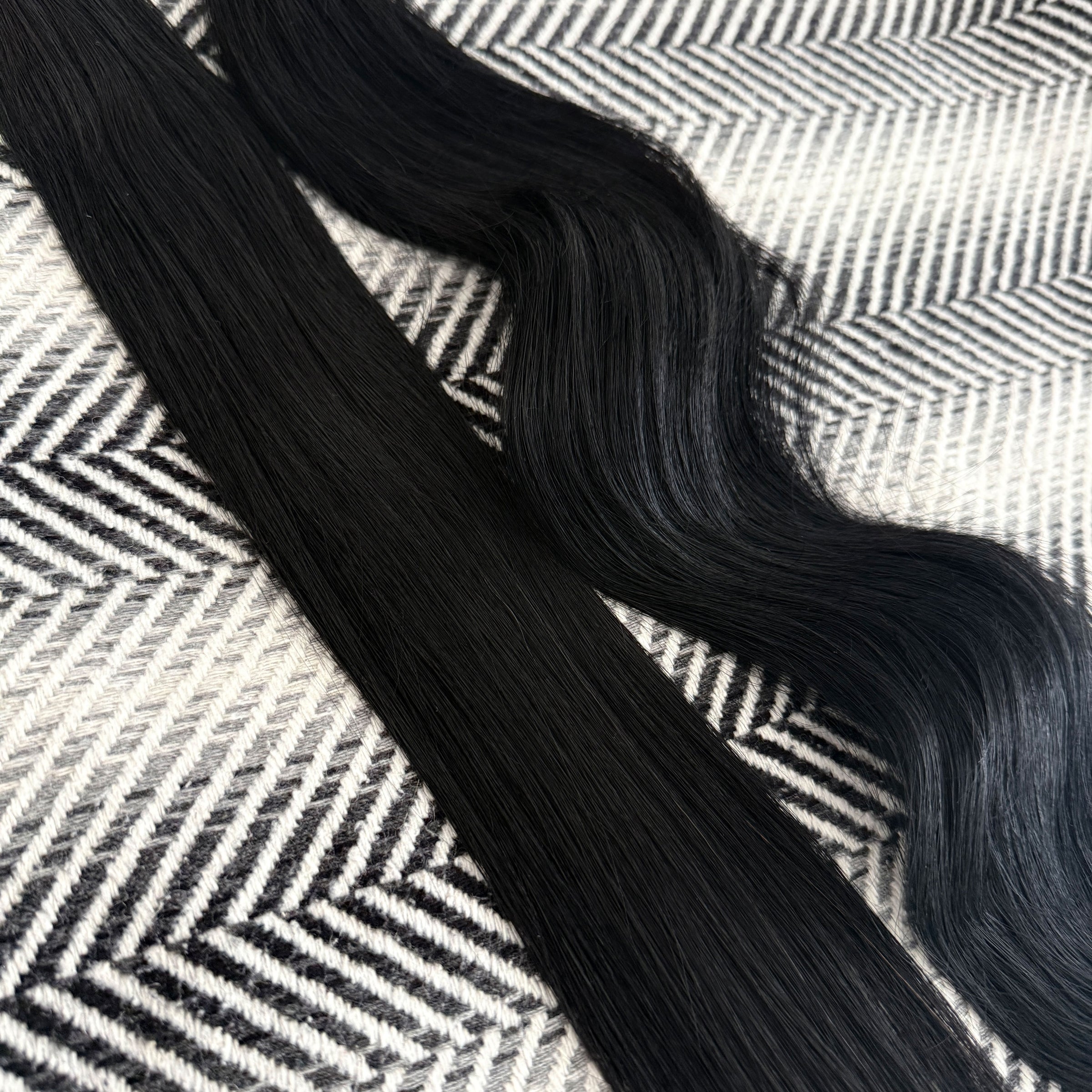 Weft Hair Extensions #1 Jet Black 25" SALE 70 Grams