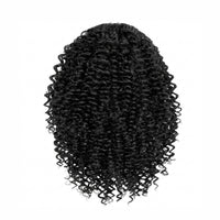Ponytail Extension Kinky Curly Hair Clip Drawstring Fiber Hair