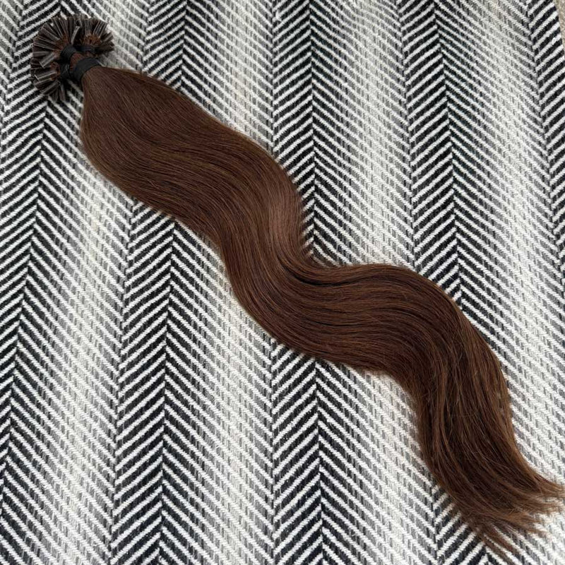 Keratin Bonds U Tip #4 Chestnut 50 Grams 20" SALE