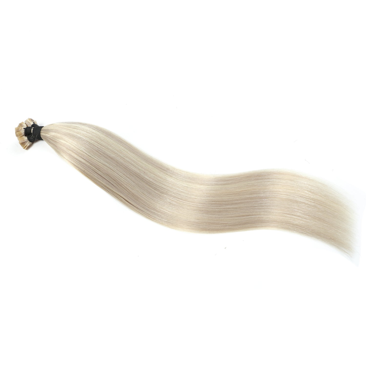 Micro Keratin Bond Hair Extensions Flat Tip in a mix of highlights, showing the seamless color blend.