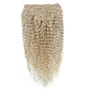 Beige textured hair extension on a white background