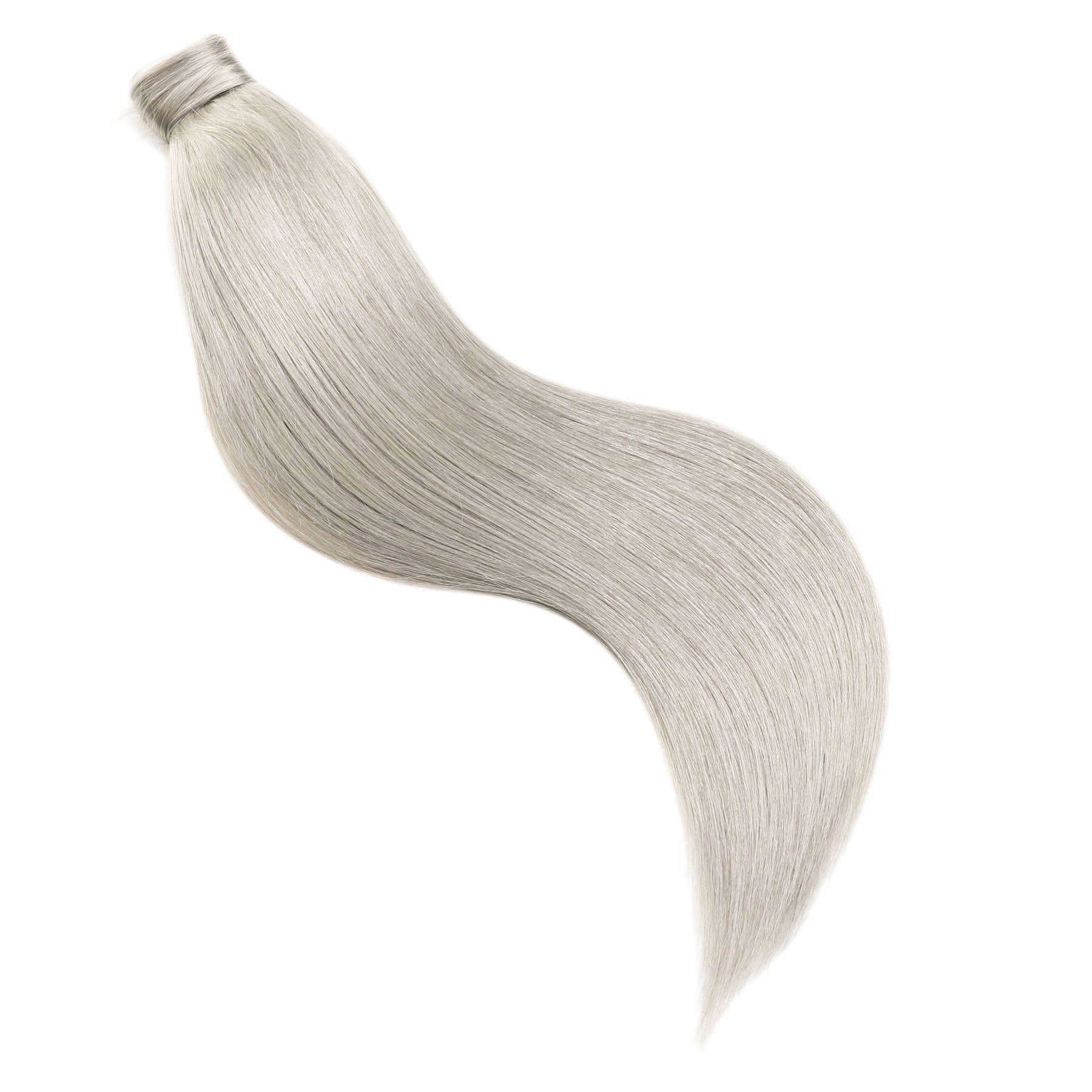 Ponytail Hair Extensions Light Grey 12" SALE