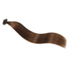 Keratin Bond Hair Extensions Shade Chestnut tones, arranged to display the color blend.