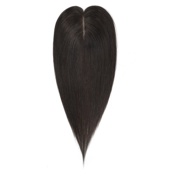 Human Hair Topper #1C Midnight Brown