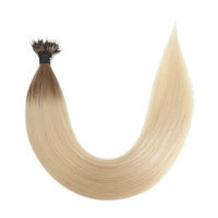 Nano Hair Extensions #R8/1001 Root Stretch Brown Pearl Blonde