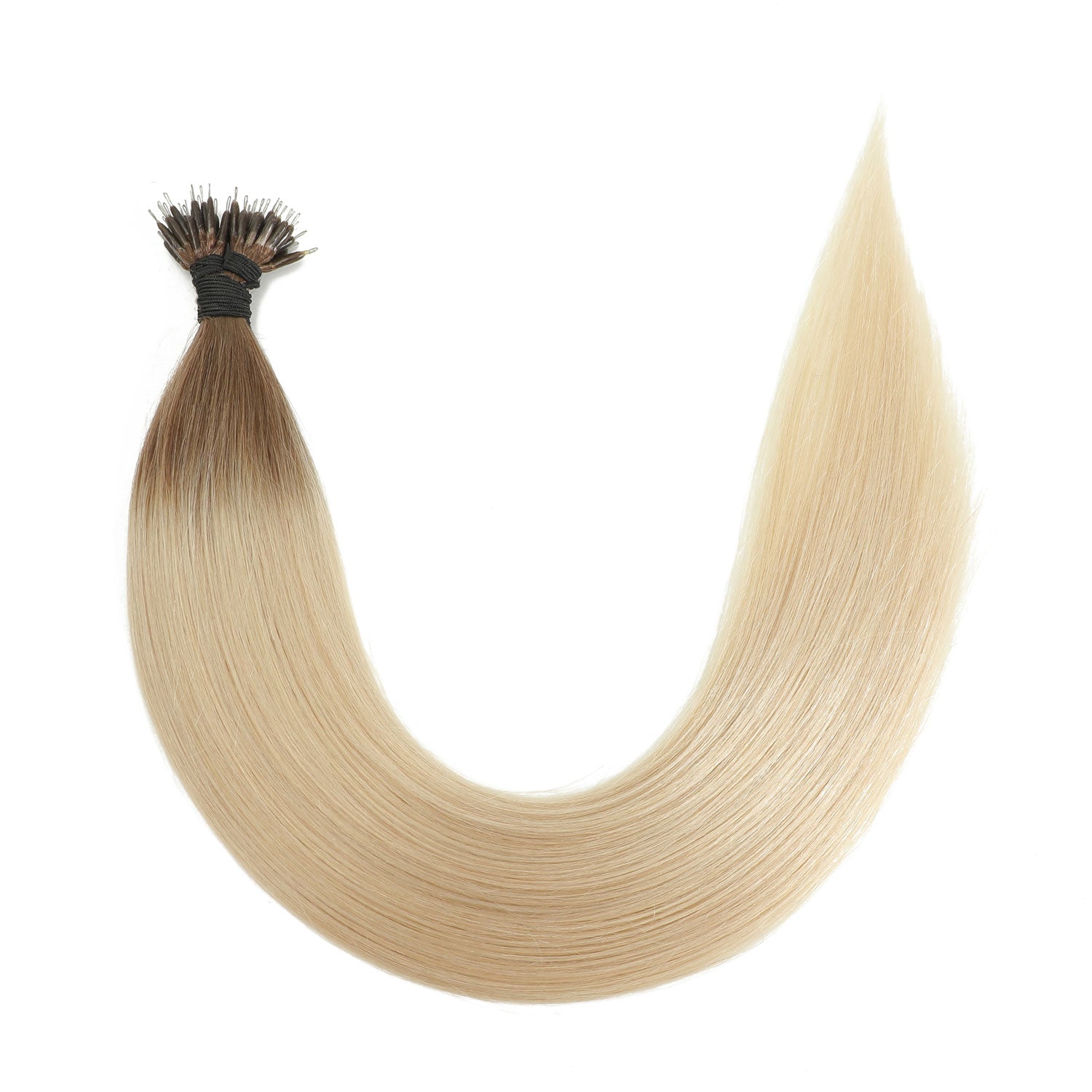 Nano Hair Extensions #R8/1001 Root Stretch Brown Pearl Blonde