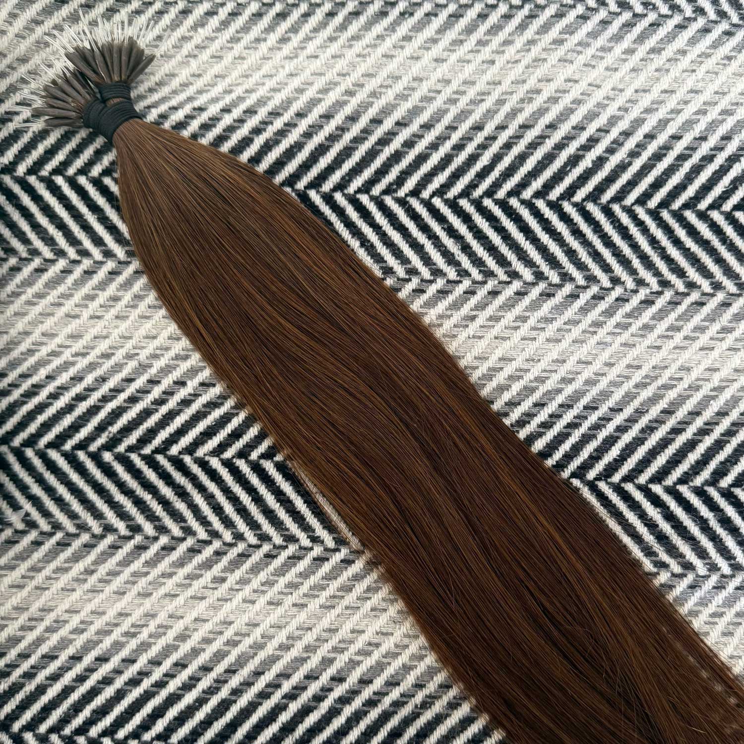 Nano Tip Hair Extensions 21" #4 Chestnut SALE 50 Grams