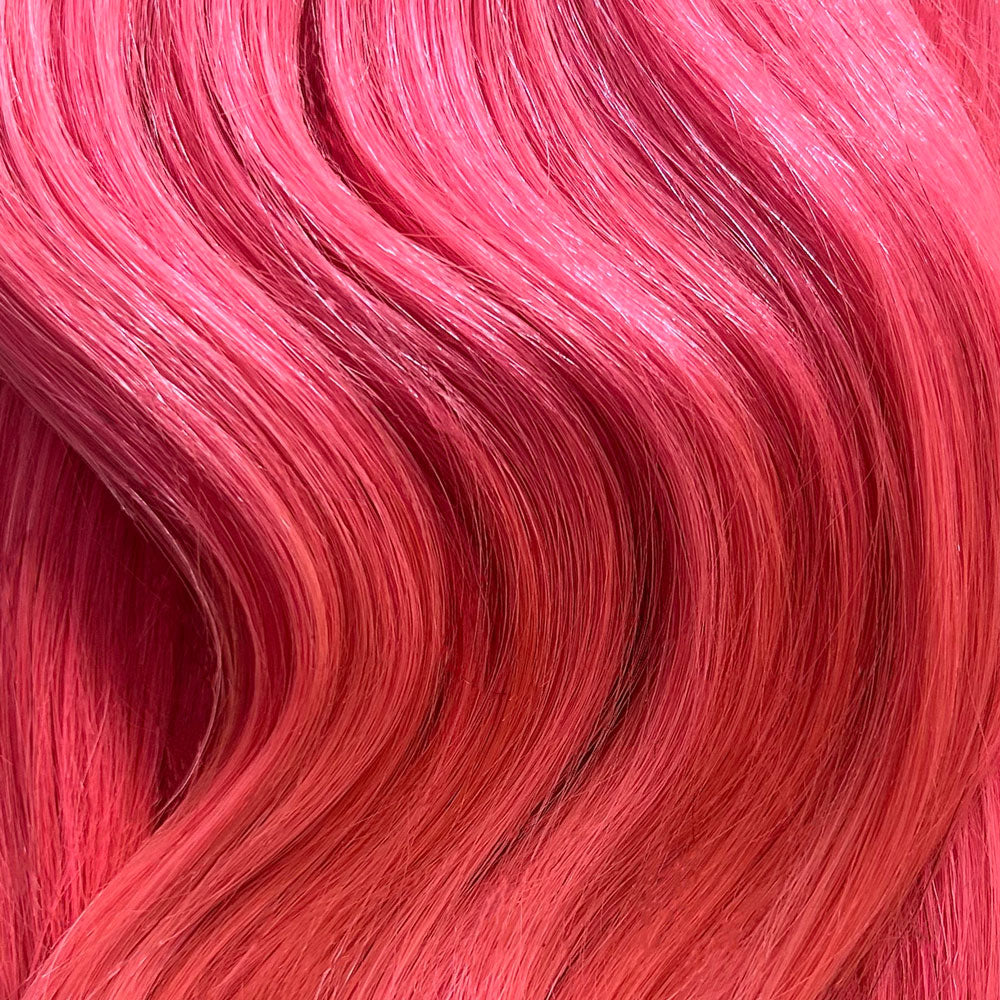 Pink Human Hair extensions