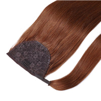 Medium Copper Human Hair Extensions for added length and volume to your pony, made with Real Natural Human Hair